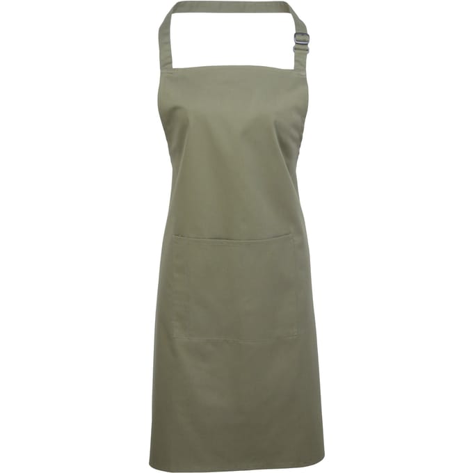Premier Dames/Dames Kleuren Bipschort Met Zak / Werkkleding (Salie)