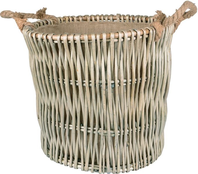 UNUS® Wilgenmand groot wasmand haard houtmanddecoratieve Ø 42