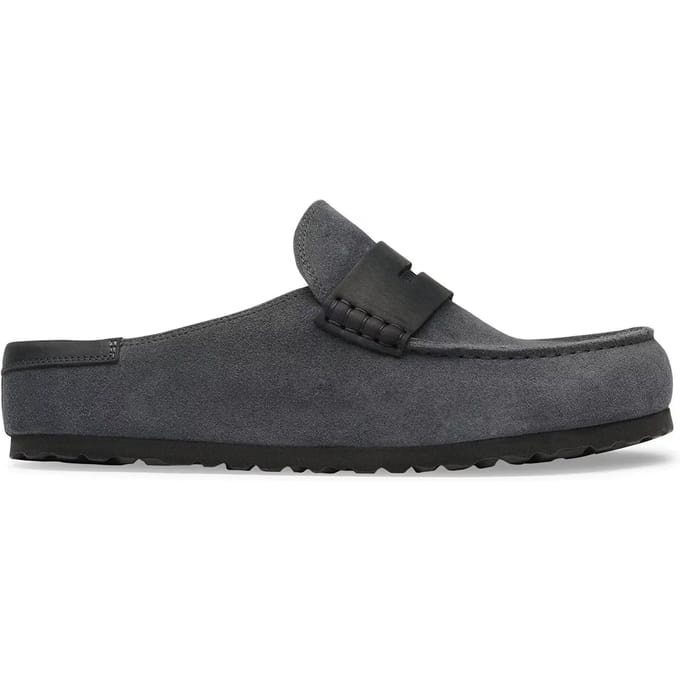 Dubbele stikschoenen van leer Birkenstock Naples