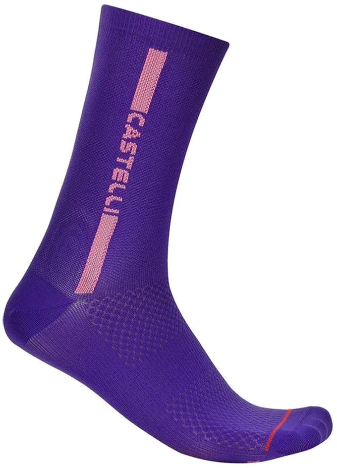 Castelli Linea Logo 15 Sokken Paars EU 44-47