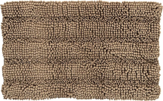 Oliva's - Badmat - Badkamermat - Douchemat antislip - Absorberende badmat - 50x80 cm - Taupe