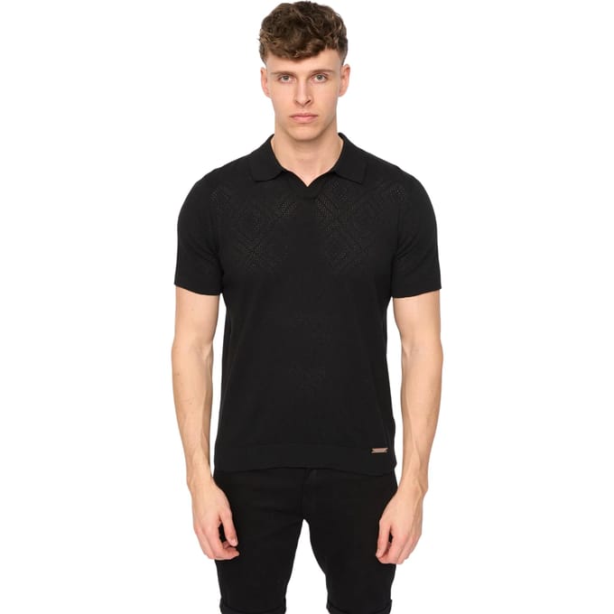 Duck and Cover Heren Dedham Poloshirt (Zwart)