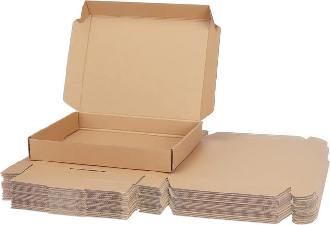 Bruine kartonnen doosjes met deksel 13x10x2 inch 25 stuks