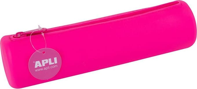 Apli Etui siliconen fluor roze - 21,5 cm