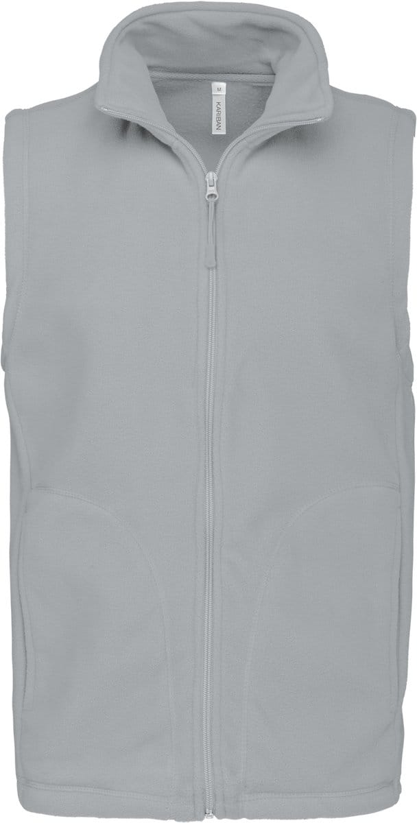 Kariban Bodywarmer van microfleece heren K913 - Snow Grey - 5XL