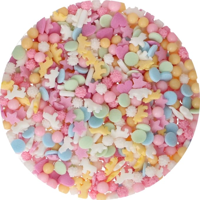 FunCakes Sprinkle Medley - Pastel Unicorn - 50g - Eetbare Taartdecoratie - Eenhoorn