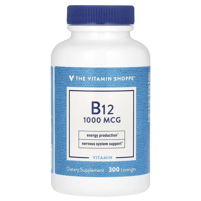 The Vitamin Shoppe, B12, 1 000 mcg, 300 pastilles