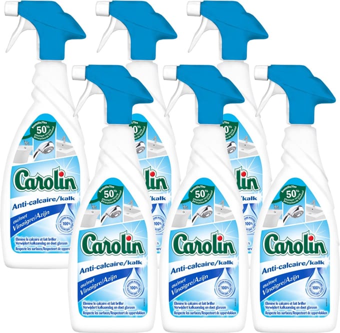 Carolin Spray - Badkamer - 6 x 650 ml - Anti-kalk