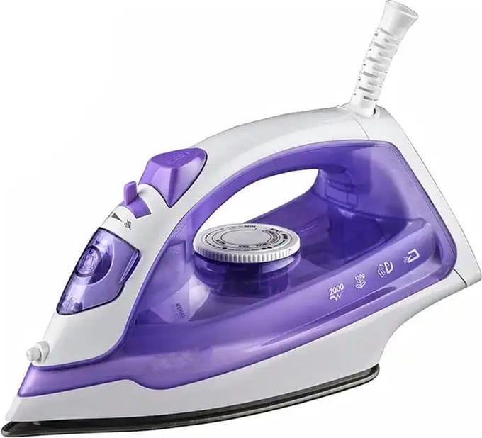 Royalty Line® DB15411 Strijkijzer - Stoomstrijkijzer - 2000W - 240ml - Keramische Zoolplaat - Paars