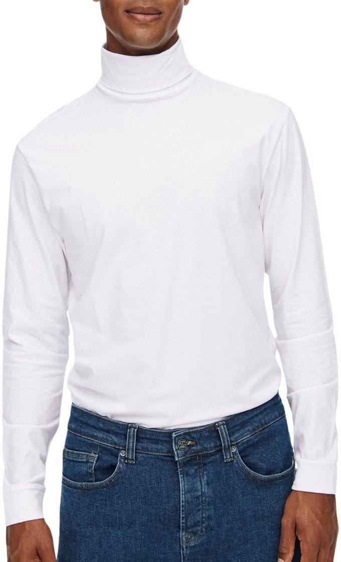 ONLY & SONS ONSMICHAN SLIM LS ROLLNECK TEE Heren T-shirt - Maat M