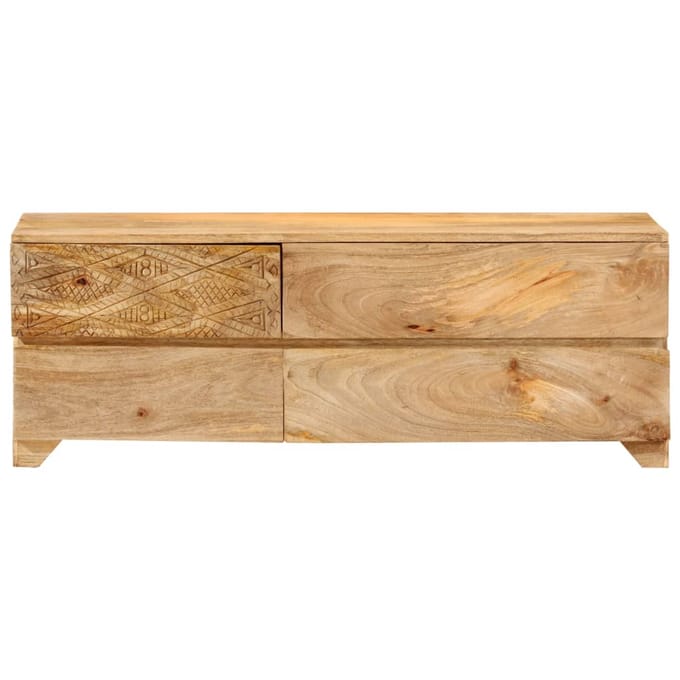 vidaXL - Tv-meubel - 110x30x40 - cm - massief - mangohout
