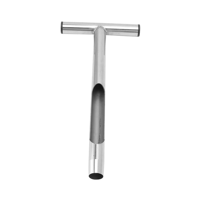 T-handvat Bodemtestkits Roestvrij staal Materiaal Bodemmonsternamekit met 2 Herbruikbare Samplers gray