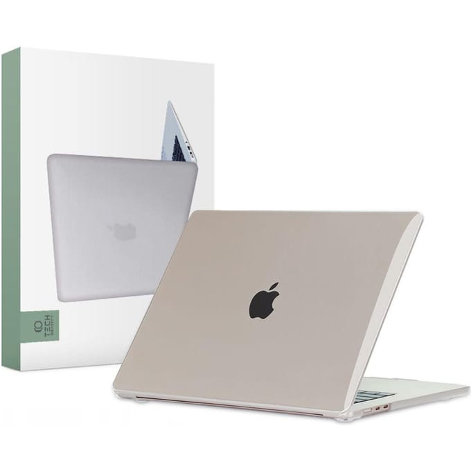 Tech-Protect SmartShell Case for MacBook Air 15" M2 / M3 / 2023-2024 - Transparent
