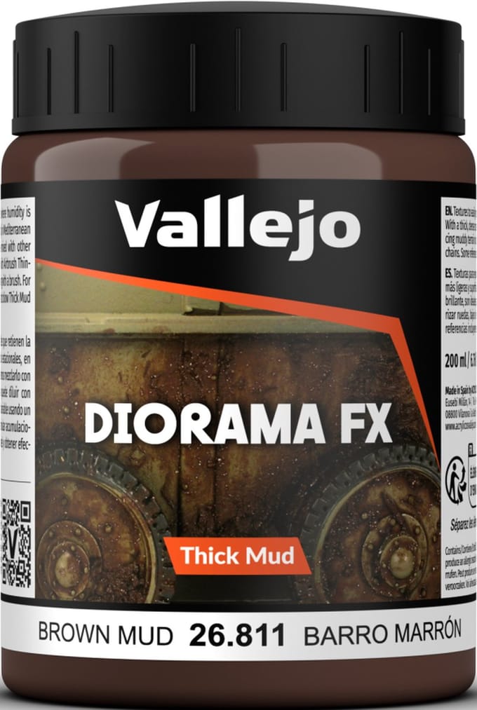Vallejo val 26811 Brown Mud Thick Mud Weathering Effects - 200ml