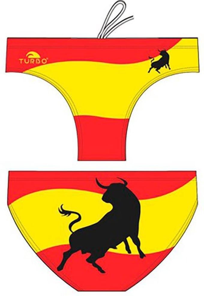 Turbo Bull Spain Zwemslip Geel,Rood M Man