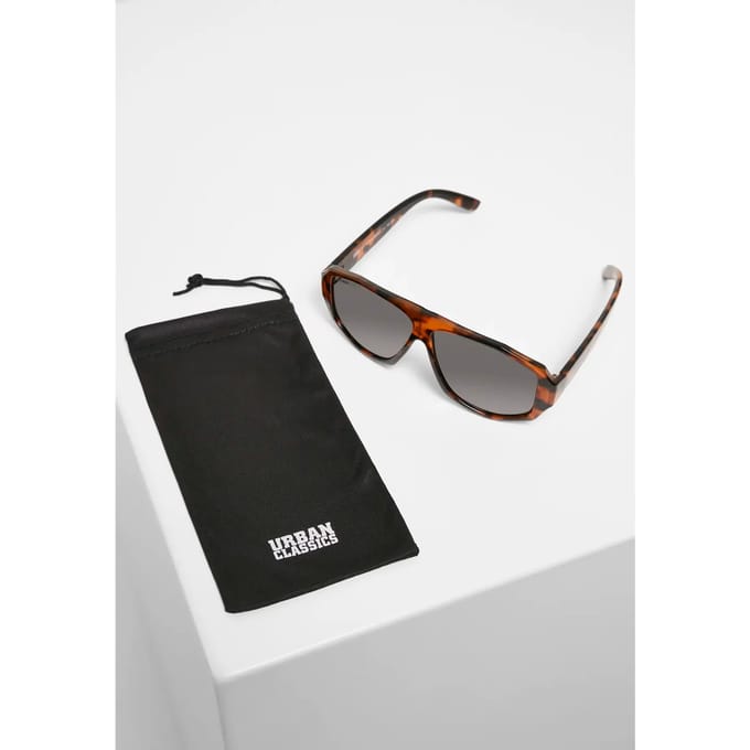 Urban Classics - 101 Sunglasses UC brown leo/black one size Zonnebril - Bruin/Zwart