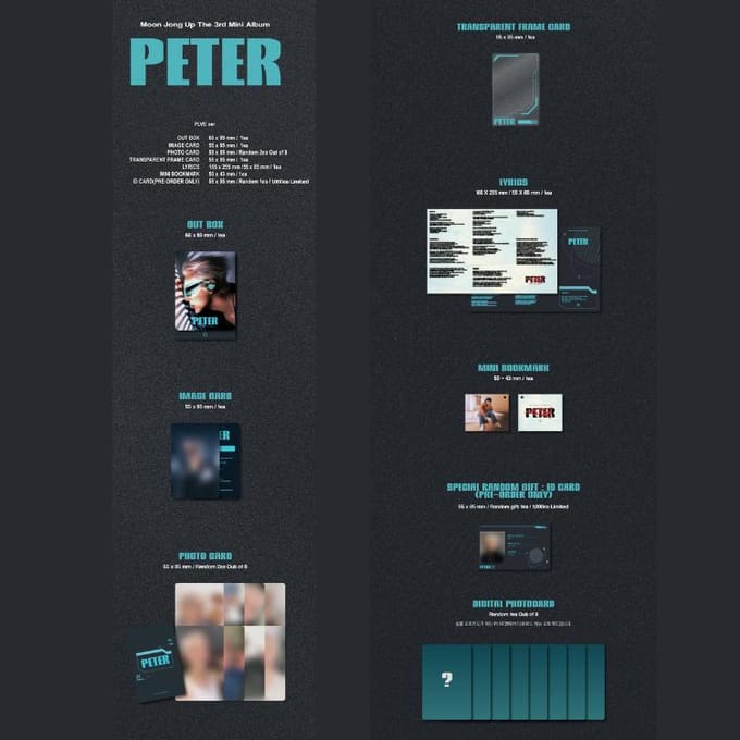 Moon Jong Up - PETER Het 3e Mini-album Random ver.