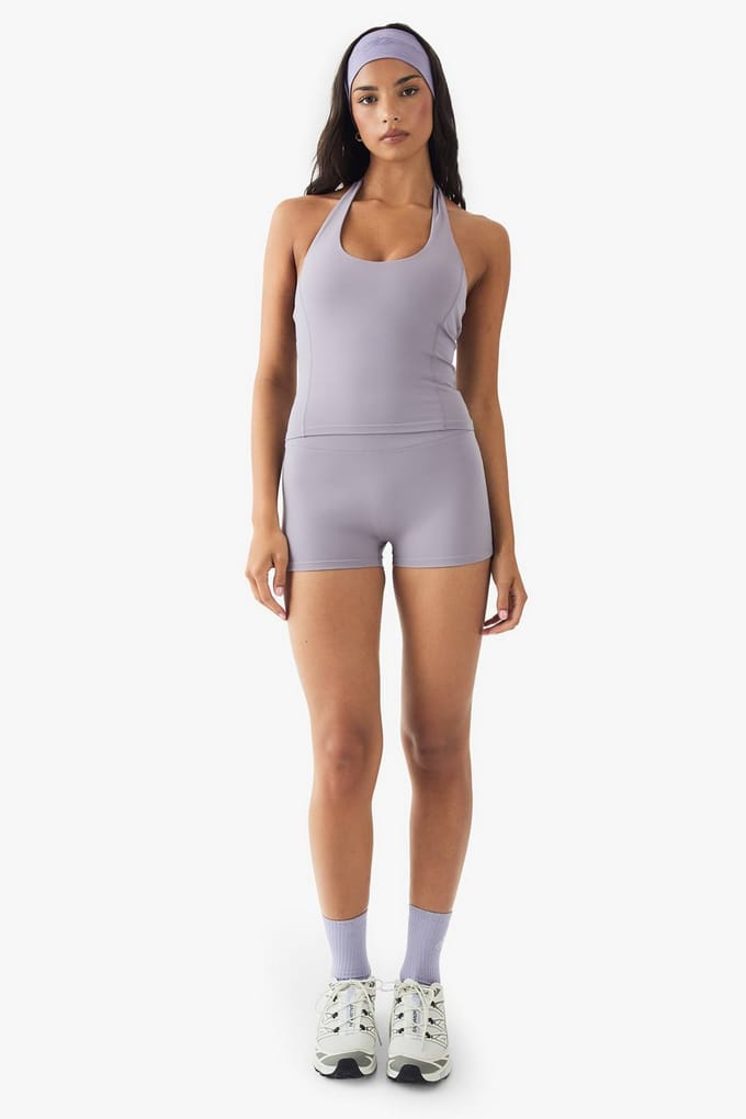 boohoo Dames DSGN Studio Ultra Sculpt Mini Short | Mauve | Maat: XL