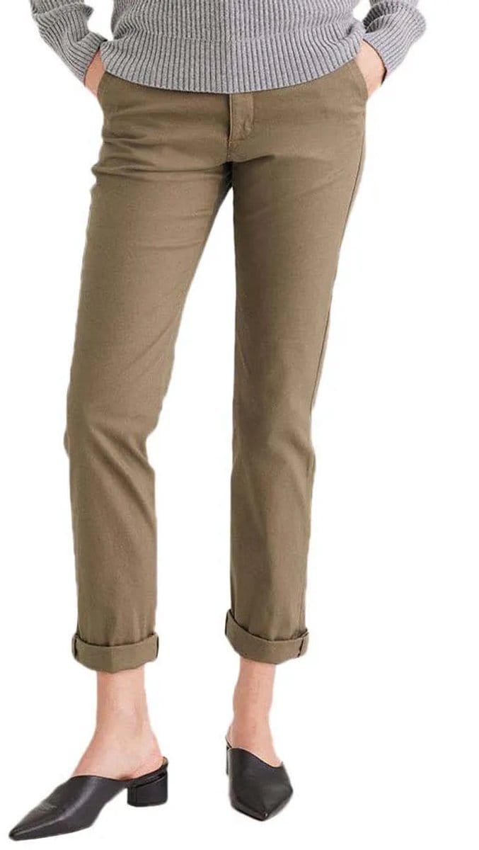 Dockers Weekend Slim Ankle Chino Broek Bruin 32 / Long Vrouw
