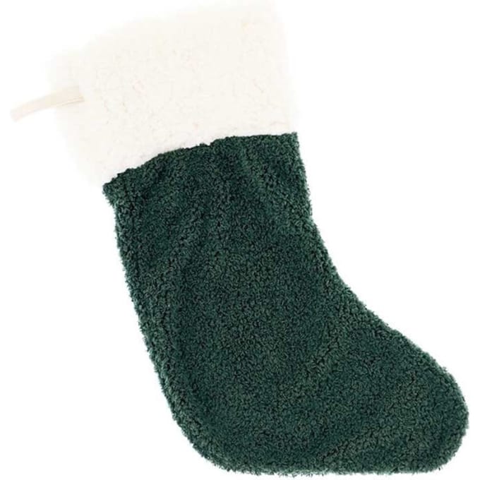 Unique Living - Kerstsok Hanna Dark Green - 45x25cm