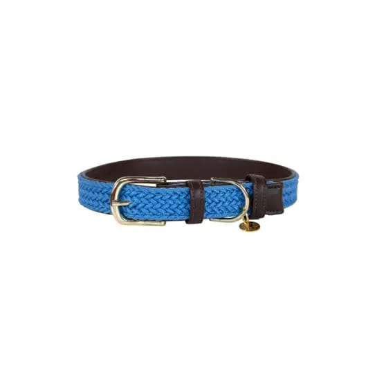 Gevlochten nylon hondenhalsband Kentucky
