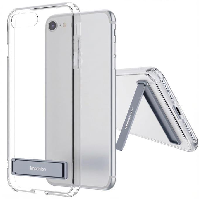 imoshion Hoesje - Geschikt voor Apple iPhone 8 Plus / 7 Plus - Stand Backcover - Transparant