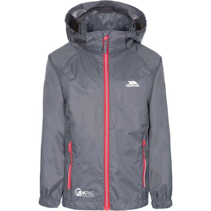 Trespass Kinderen/kinderen qikpac x unisex packaway jacket