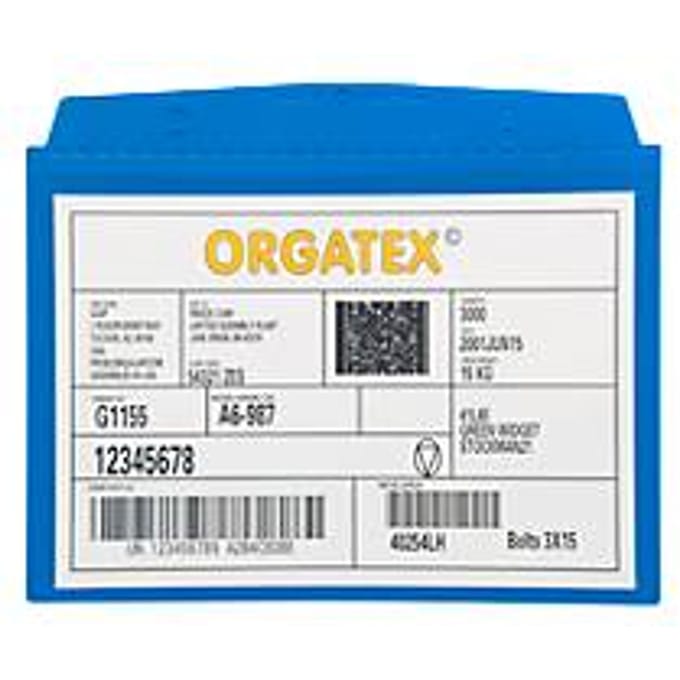 Orgatex magneethoezen, A6 liggend, blauw, 10 st.