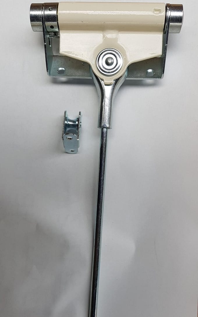 Deursluiter voor huisdeuren, 110 mm, ivoor