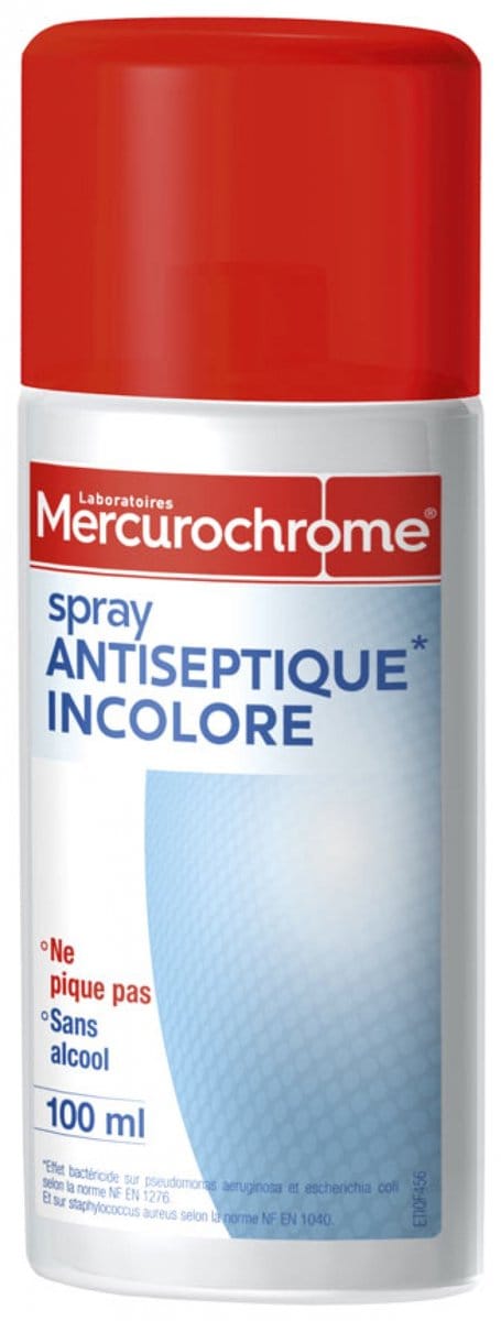 Mercurochrome Kleurloze Antiseptische Spray 100 ml