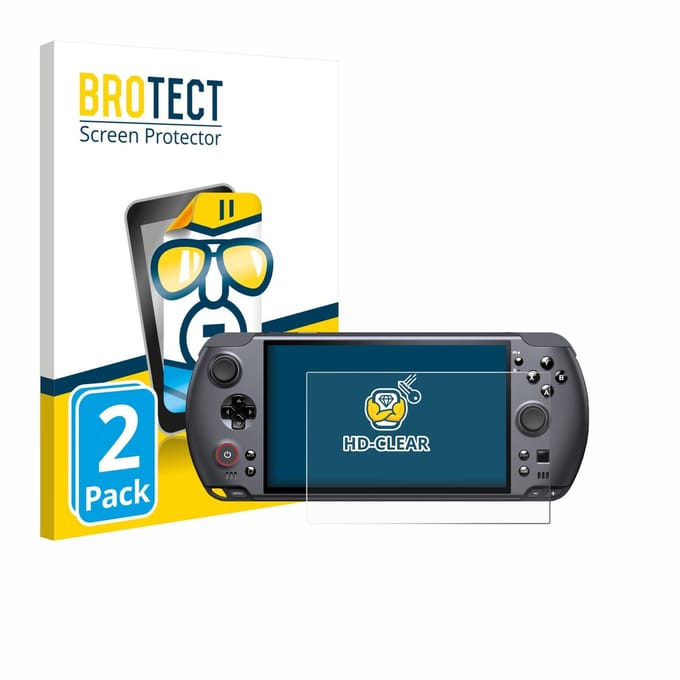 BROTECT - Screenprotector voor GPD Win 5 - Folie Beschermfolie transparant 2 Stuks