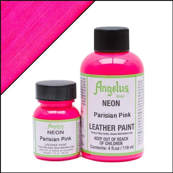 Angelus leerverf Neon Parijs Roze 118ml/4oz