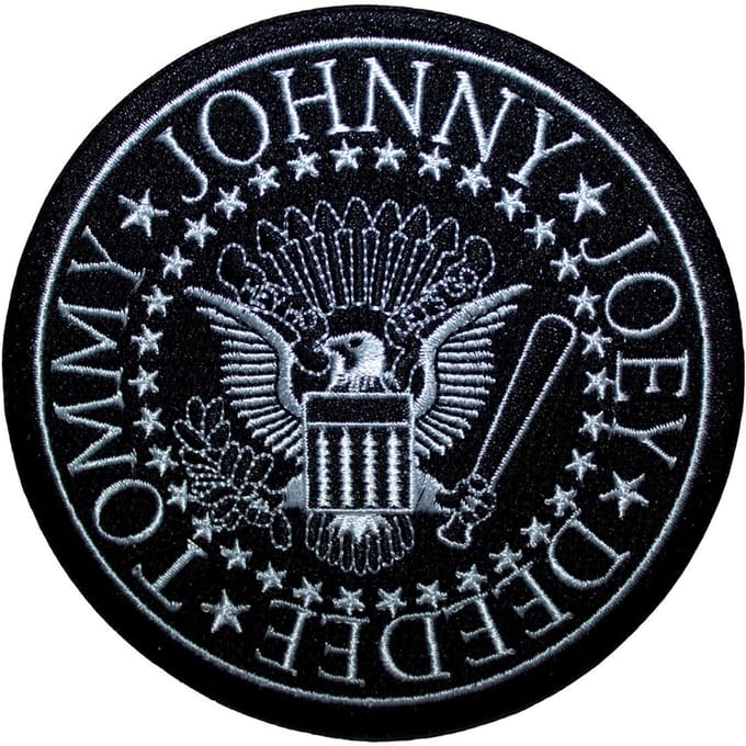 Ramones - Presidential Seal Patch - Zwart/Wit