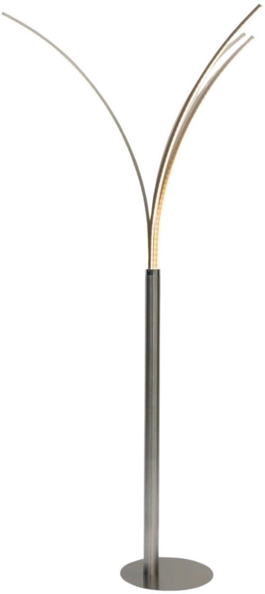 Kosilum - cm - Vloerlamp - Nikkel - Aluminium, ijzer en PVC