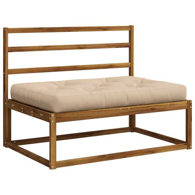 vidaXL - Pallet - Zitkussen - VIANEN - 100% - Polyester - Crèmekleurig