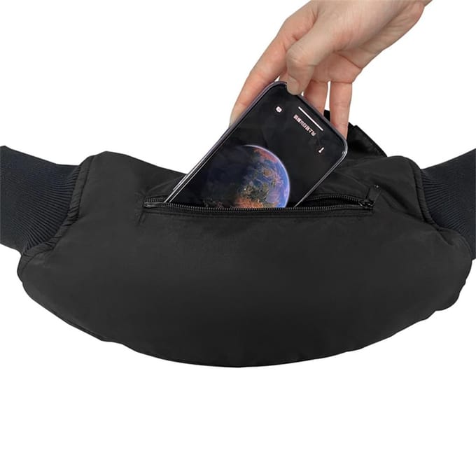 Outdoor temperatuur verstelbare verwarmde handmof USB oplaadbare handwarmer voor ijsvissen kamperen zwart