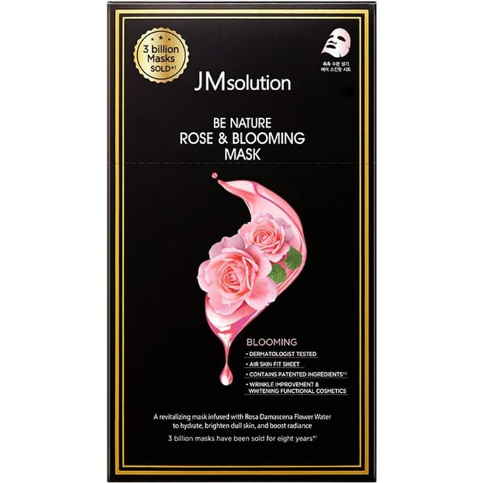 Be Nature Rose & Blooming Mask Set 24 ml x 10 st black