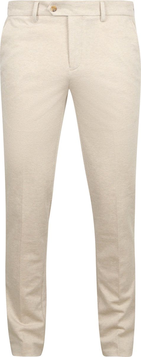 Suitable Das Pantalon Houndstooth Sand - Maat 48 - Heren