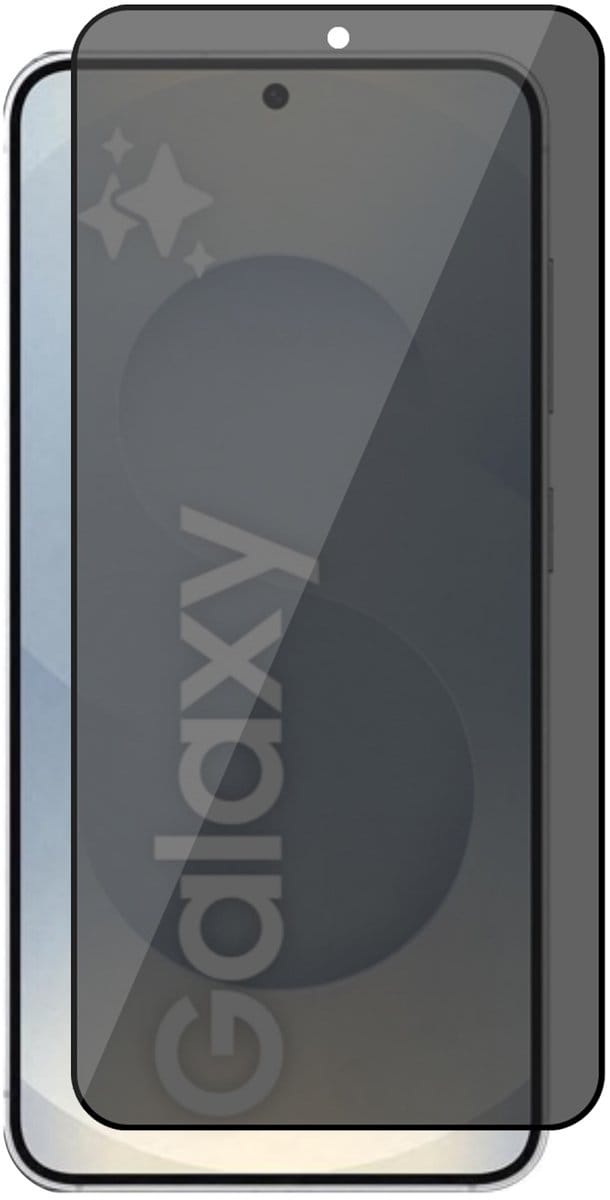 Privacy Screenprotector geschikt voor Samsung Galaxy S25 Plus - Volledig Dekkend Glas Screen Protector