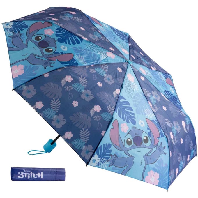 Lilo & Stitch Paraplu - Kinderparaplu - 94 cm - Metaal frame - Blauw