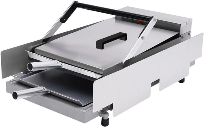 Professionele Hamburgerbroodjesgrill met Timer en Temperatuurregeling