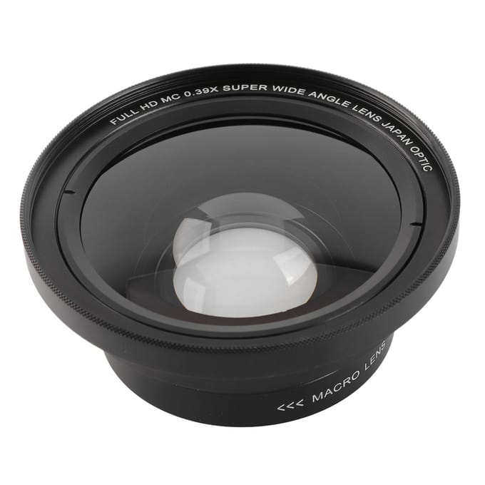 Digitale Videocamera Groothoeklens 0.39X 37mm Interface HD Professionele Camera Groothoeklens voor D4993 gray
