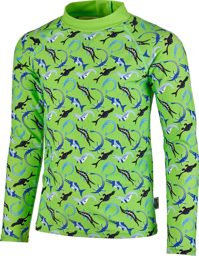 BECO ocean dinos - rashguard suit voor kinderen - groen - maat 104-110