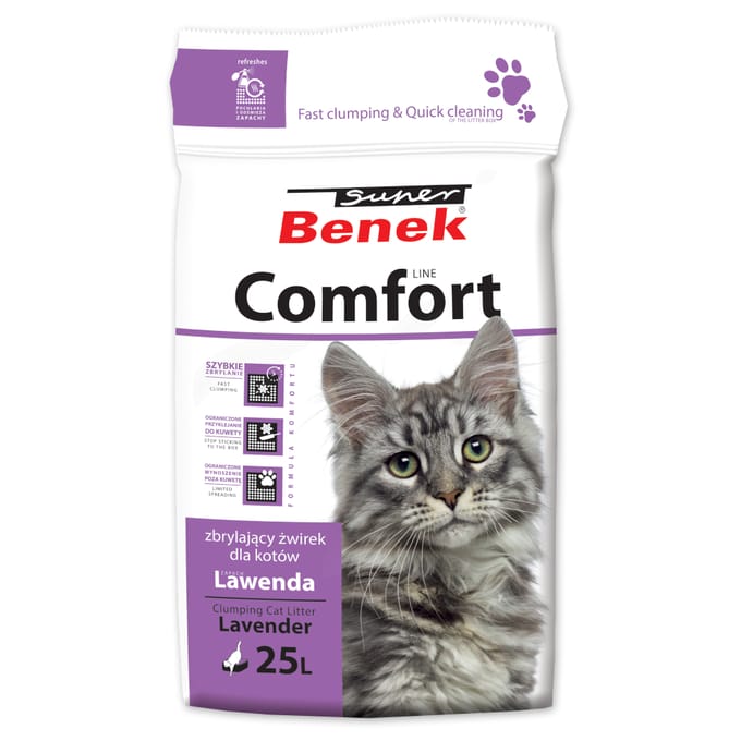 25l Super Benek Comfort Lavendel kattenbakvulling