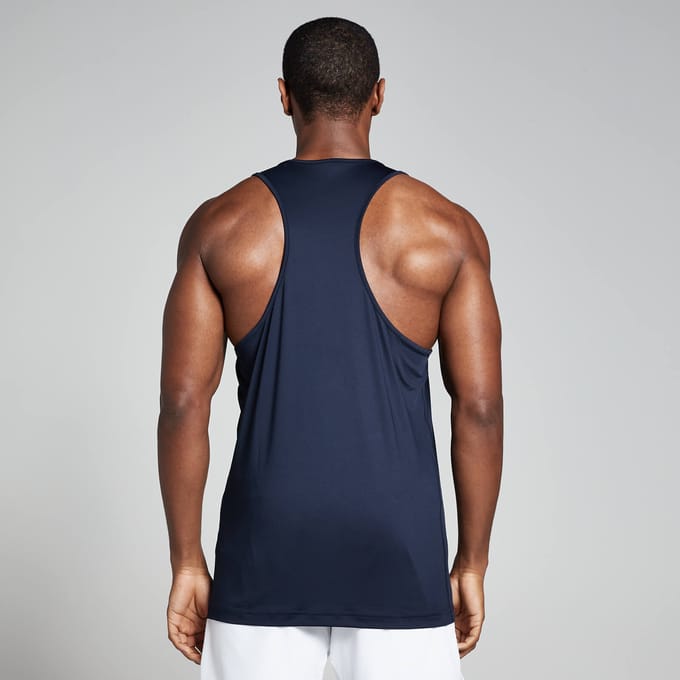 MP trainingshemd met halternek voor heren - Marineblauw - M