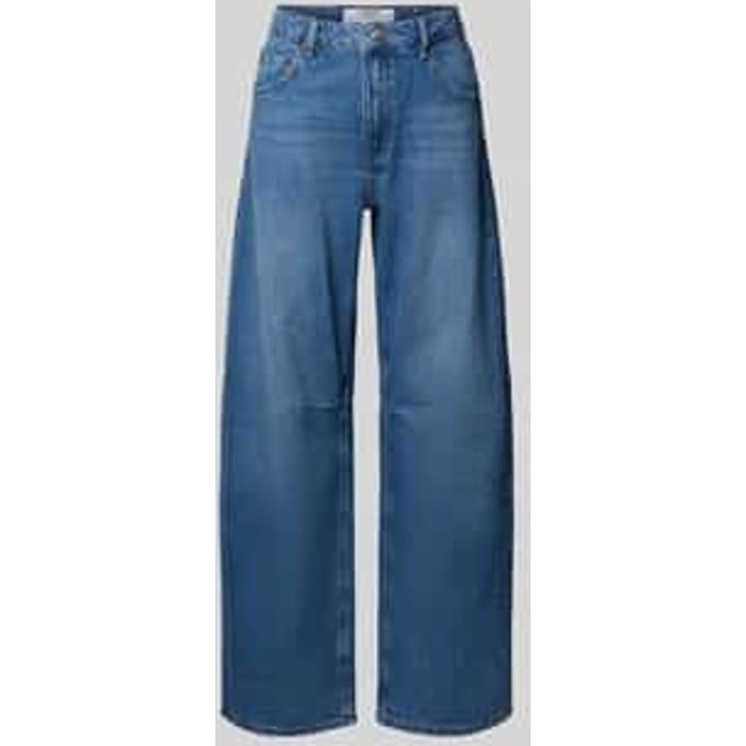 barrel fit jeans met steekzakken model 'ALMA'