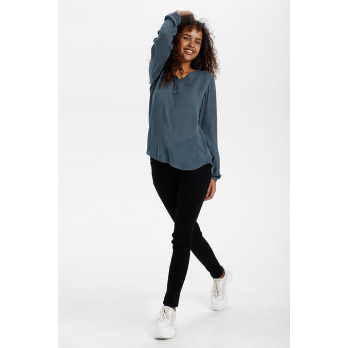 Blouse met lange mouwen Regular fit Orion Blue