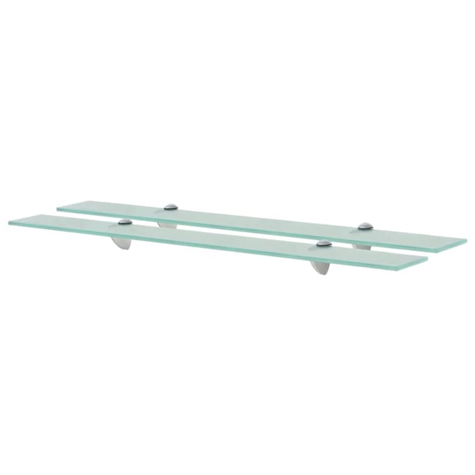 vidaXL - Schappen - zwevend - 2 - st - 80x20 - cm - 8 - mm - glas
