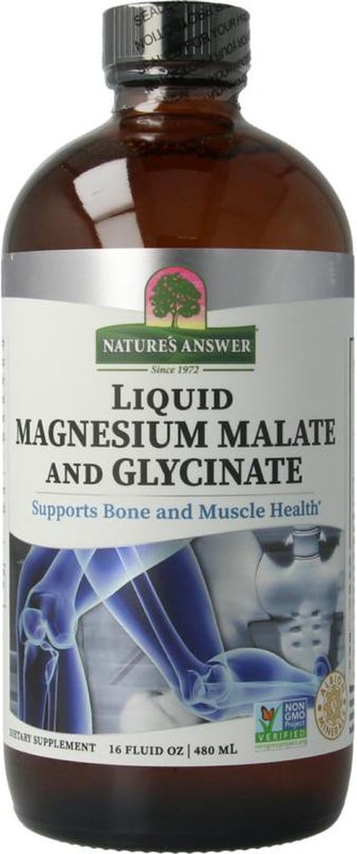 Vloeibare Magnesium Bisglycinaat & Malaat – Mandarijnsmaak (480 ml)