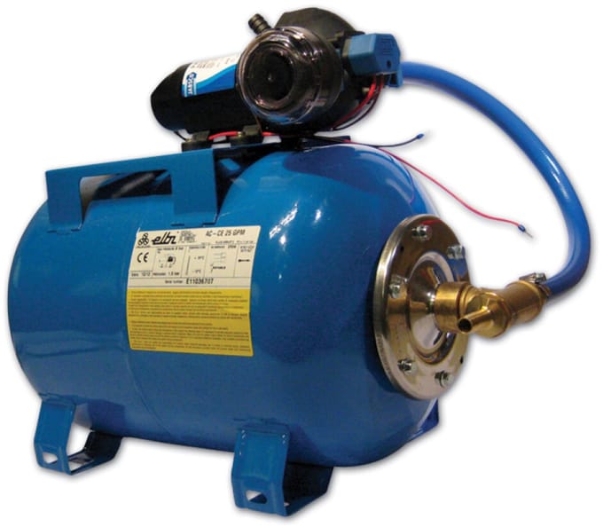 Hollex 12V Hydrofoor met Jabsco ParMax HD4 en 24 liter Druktank